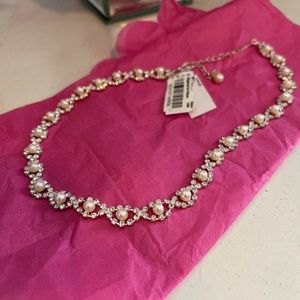 Charter Club Rhinestone & Pearl Necklace